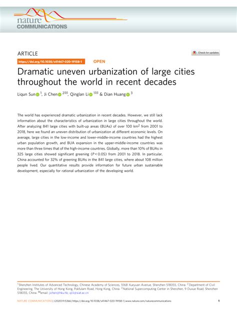 challenges of global cities|Dramatic uneven urbanization of large cities throughout .